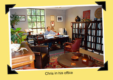 Chris in his office